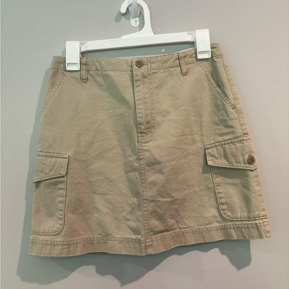 GAP Cream Mini Cargo Skirt